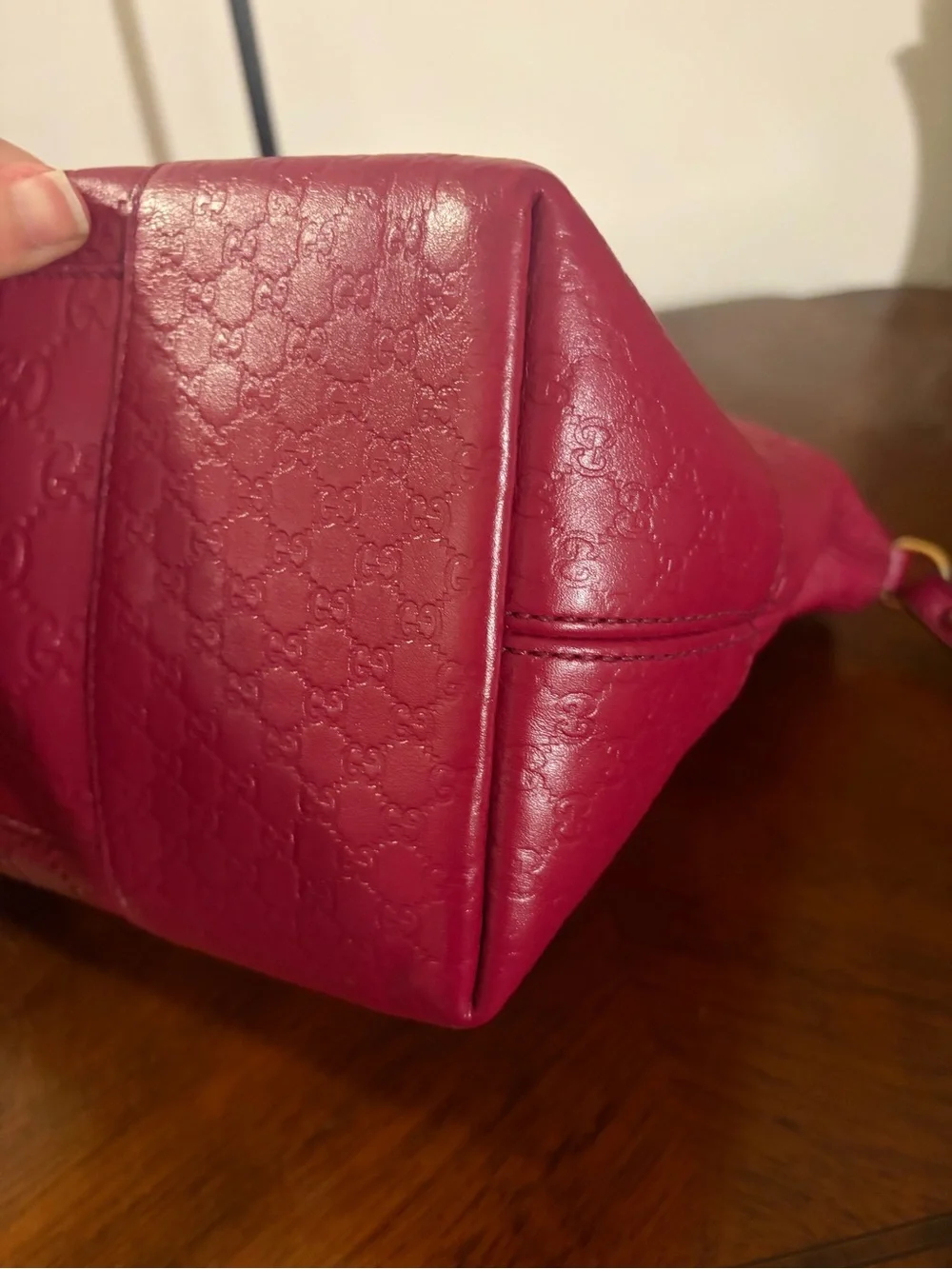Authentic Gucci Bree Guccissima Medium Fold Over Tote